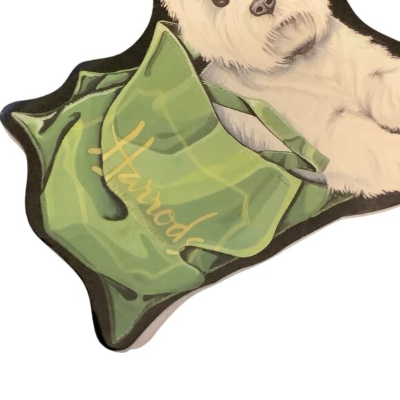 Harrods West Highlander Terrier Westie Dog Die-Cut Notepad 5.75" x 4" - Picture 2 of 6
